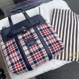 RARE HENRI BENDEL PLAID JETSETTER